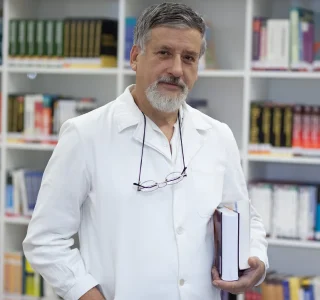 scientist-with-book-library
